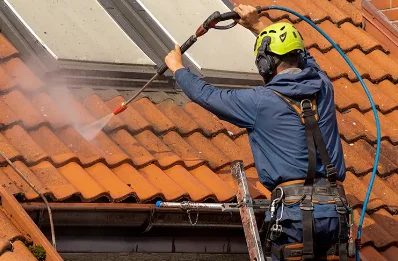 Démoussage et hydrofuge de toiture à Gréning